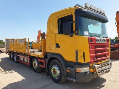 2002 Scania 124 420 8x2 Rear Lift Dropside Beavertail