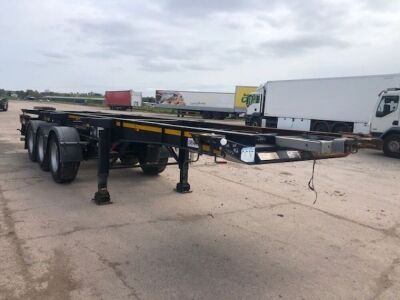 2013 Dennison Triaxle Sliding Skeletal Trailer