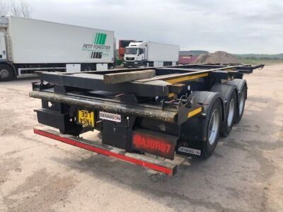 2013 Dennison Triaxle Sliding Skeletal Trailer - 7