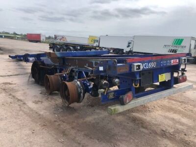 2013 SDC Triaxle Sliding Skeletal Trailer - 2