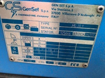 GenSet MG20Y - 15KVA Portable Generator - 5