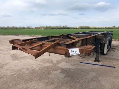 2013 Dennison Triaxle Sliding Skeletal Trailer