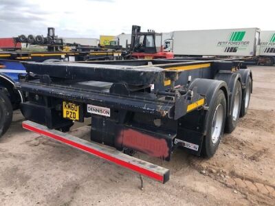 2013 Dennison Triaxle Sliding Skeletal Trailer - 4