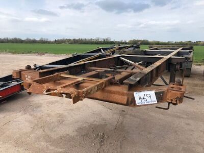 2012 Dennison Triaxle Sliding Skeletal Trailer