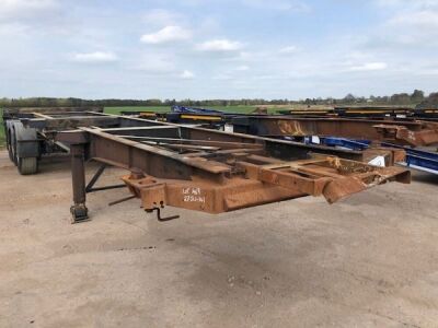 2012 Dennison Triaxle Sliding Skeletal Trailer - 2