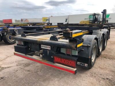 2012 Dennison Triaxle Sliding Skeletal Trailer - 3