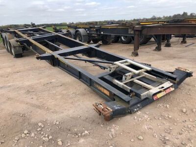 2012 Dennison Triaxle Sliding Skeletal Trailer