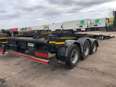 2012 Dennison Triaxle Sliding Skeletal Trailer - 4