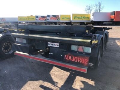 2012 Dennison Triaxle Sliding Skeletal Trailer - 4