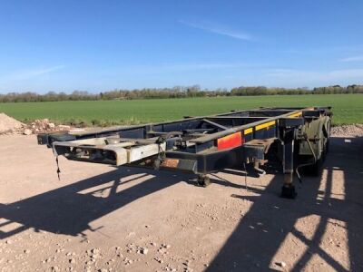 2012 Dennison Triaxle Sliding Skeletal Trailer