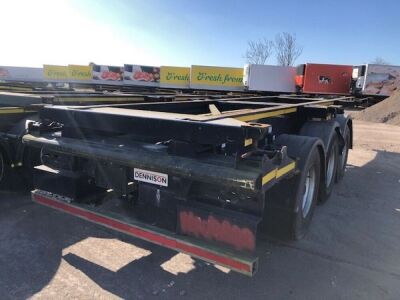 2012 Dennison Triaxle Sliding Skeletal Trailer - 3