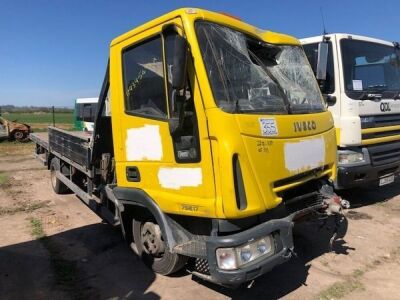 2005 Iveco Eurocargo 75E17 4x2 Dropside Crane Rigid