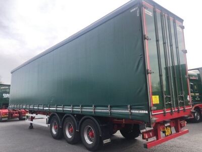 2014 Dennison Trialxe Curtainside Trailer - 8