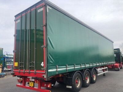 2014 Dennison Trialxe Curtainside Trailer - 11