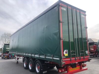 2014 Dennison Tri-alxe Curtainside Trailer - 4