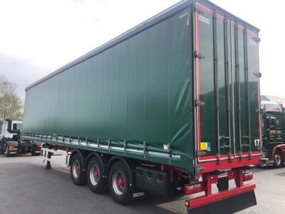 2017 Dennison Tri-alxe Curtainside Trailer - 3