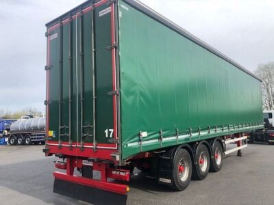 2017 Dennison Tri-alxe Curtainside Trailer - 4