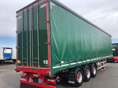 2017 Dennison Tri-alxe Curtainside Trailer - 3