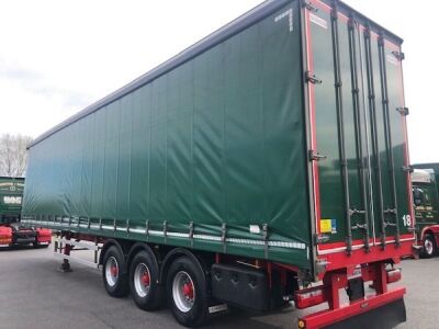 2017 Dennison Tri-alxe Curtainside Trailer - 4