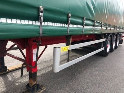 2017 Dennison Tri-alxe Curtainside Trailer - 7