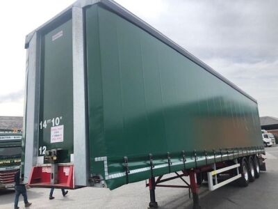 2017 Dennison Tri-alxe Curtainside Trailer