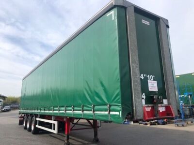 2017 Dennison Tri-alxe Curtainside Trailer - 3