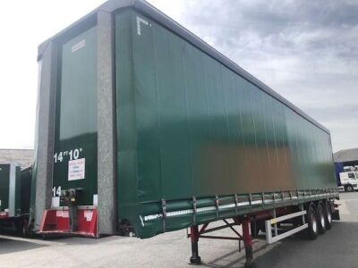 2017 Dennison Tri-alxe Curtainside Trailer - 2