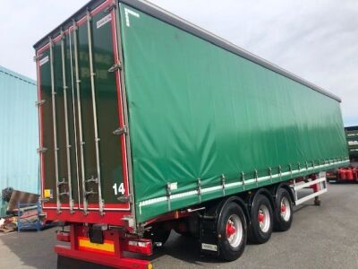 2017 Dennison Tri-alxe Curtainside Trailer - 4