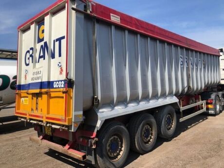 2013 Fruehauf Triaxle Alloy Bulk Tipping Trailer 