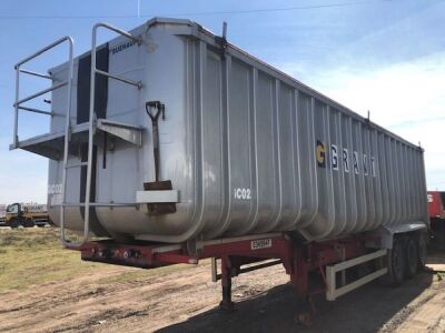 2013 Fruehauf Triaxle Alloy Bulk Tipping Trailer  - 3