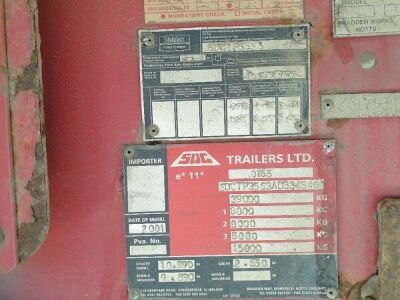 2001 SDC Triaxle Tipping Trailer - 9