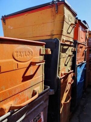 3x Metal Commercial Wheelie Bins - 2