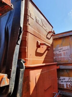 3x Metal Commercial Wheelie Bins