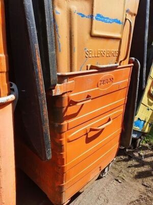 4x Metal Commercial Wheelie Bins - 3