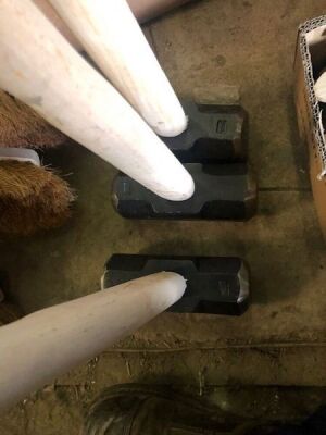 3 x Large Sledge Hammers - 2