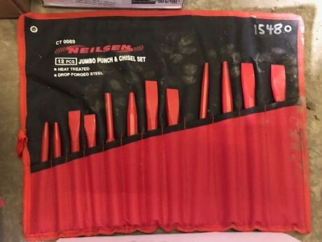 12pc Jumbo Punch & Chisel Set