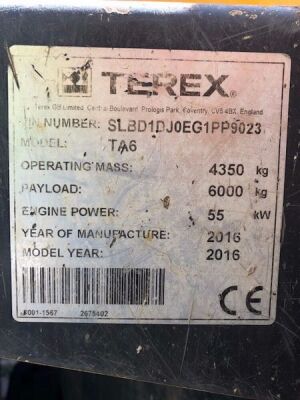 2016 Terex TA6 6 ton Dumper - 18