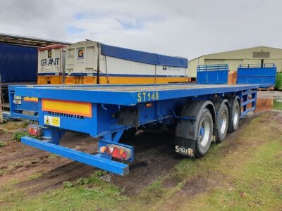 1999 Weightlifter 13.6 -19m Extendable / Steer Triaxle Flat Trailer 