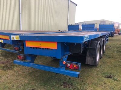 1999 Weightlifter 13.6 -21m Extendable / Steer Triaxle Flat Trailer  - 3