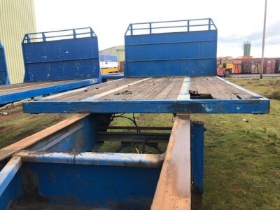 1999 Weightlifter 13.6 -21m Extendable / Steer Triaxle Flat Trailer  - 7