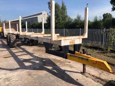 40' 2 Axle Drawbar Pipe Trailer