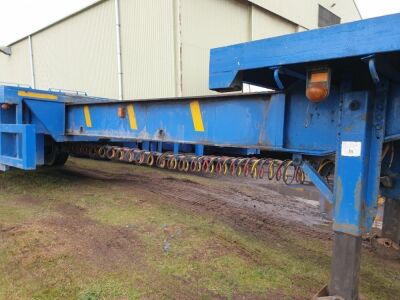 2000 Montracon 13.6 - 21m Extendable / Steer Triaxle Flat Trailer  - 6