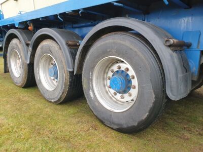 2000 Montracon 13.6 - 21m Extendable / Steer Triaxle Flat Trailer  - 9