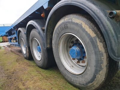 2000 Montracon 13.6 - 21m Extendable / Steer Triaxle Flat Trailer  - 10