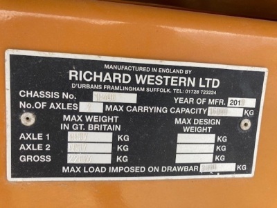2019 Richard Western RC16HS - 16 Ton Graint Trailer - 6