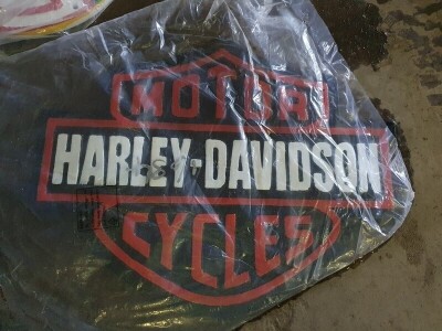 Harley Davidson Cast Iron Sign