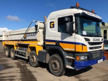 2017 Scania P410 8x4 Steel Body Tipper