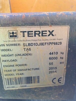 2015 Terex TA6 Dumper - 4