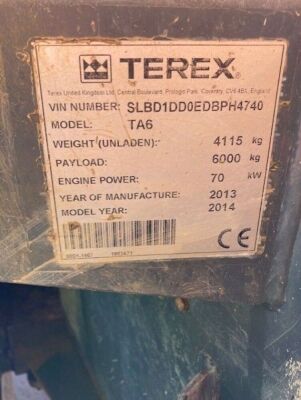 2013 Terex TA6 Dumper - 6