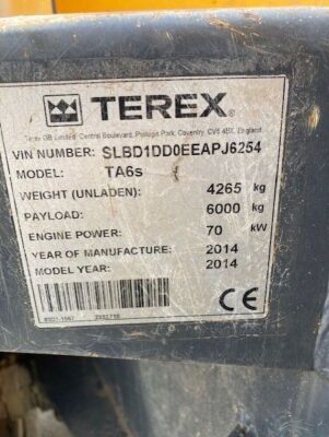 2014 Terex TA6s - Swivel dumper - 6